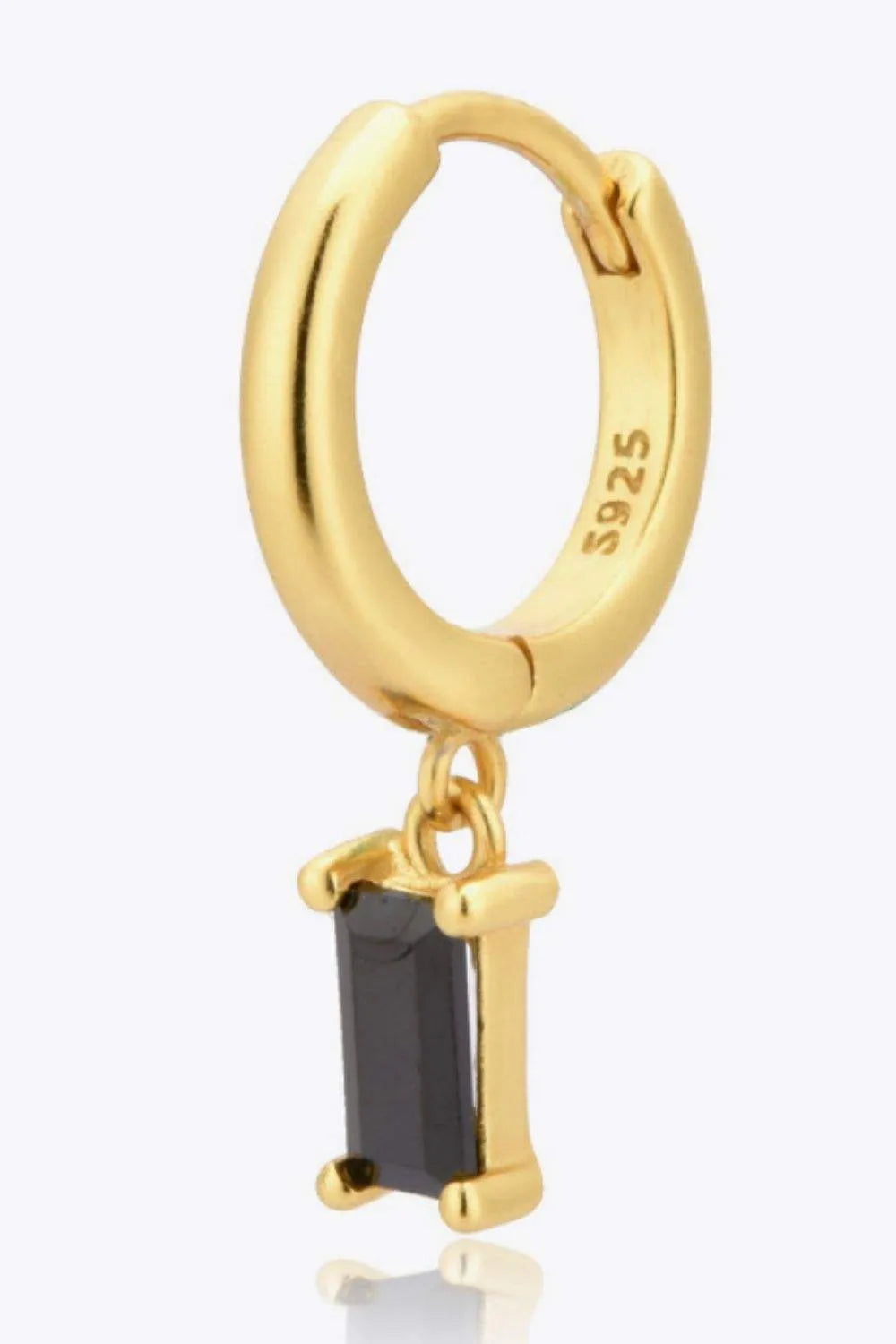 Zircon Huggie Drop Earrings Earrings - Tophatter Daily Deals