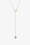 1 Carat Moissanite 925 Sterling Silver Necklace Gold One Size Moissanite - Tophatter Daily Deals