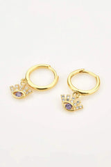 925 Sterling Silver Huggie Drop Earrings Earrings - Tophatter Daily Deals