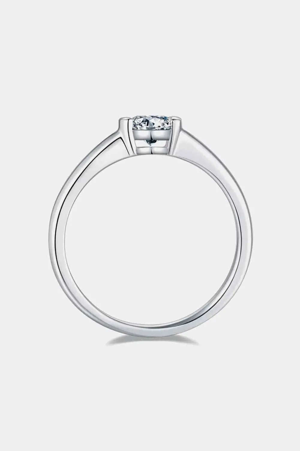 Moissanite 925 Sterling Silver Solitaire Ring Moissanite - Tophatter Daily Deals