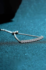 Adored Moissanite Sterling Silver Bracelet Moissanite - Tophatter Daily Deals