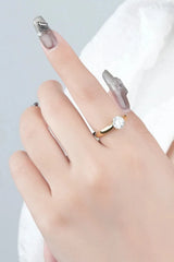 Classic 925 Sterling Silver Moissanite Ring Moissanite - Tophatter Daily Deals