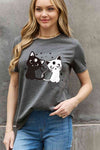 Simply Love Full Size Cats Graphic Cotton Tee Women's T-Shirts - Tophatter Daily Deals