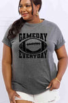 Simply Love Full Size GAMEDAY EVERYDAY Graphic Cotton Tee Women's T-Shirts - Tophatter Daily Deals