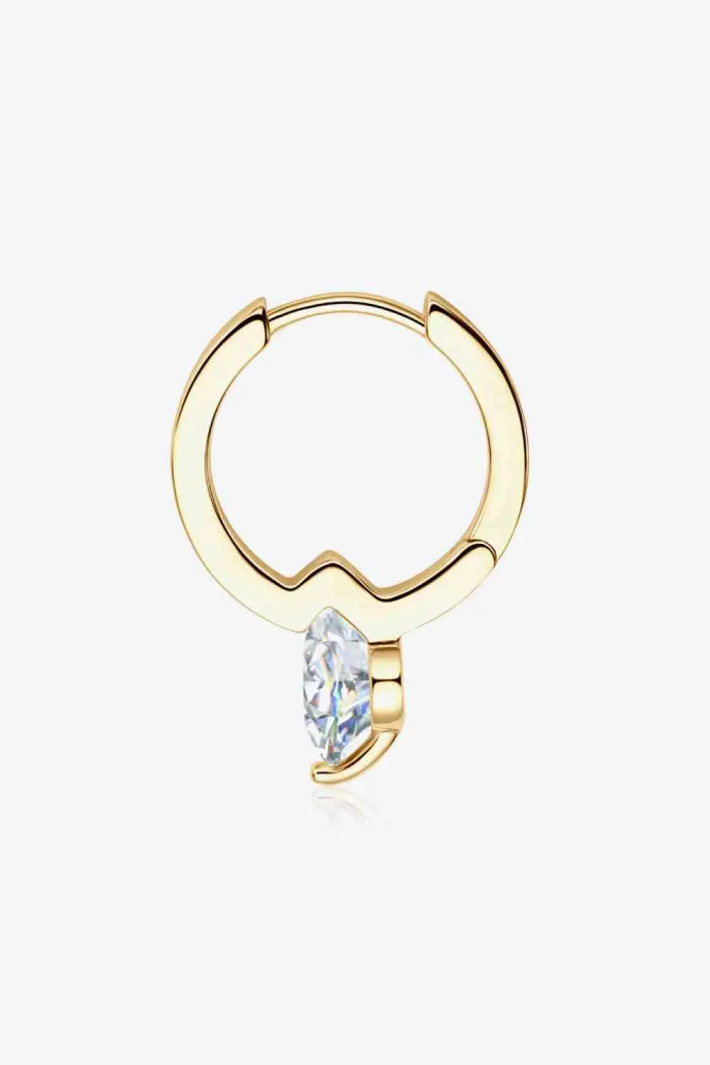 2 Carat Moissanite 925 Sterling Silver Drop Earrings Moissanite - Tophatter Daily Deals