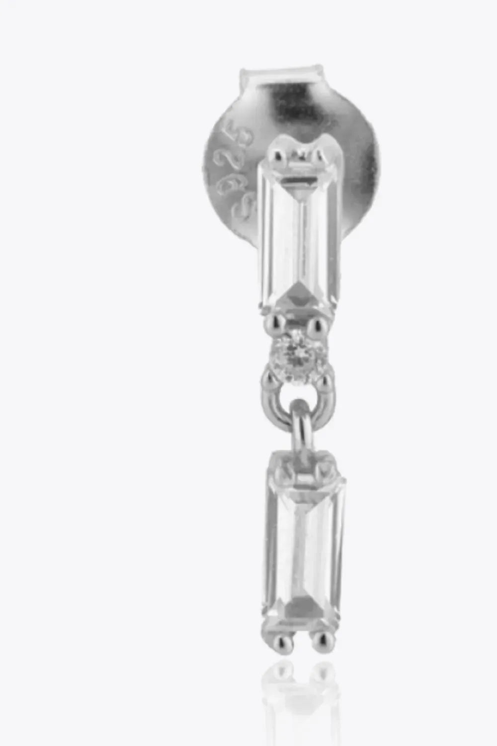 Zircon 925 Sterling Silver Drop Earrings Earrings - Tophatter Daily Deals