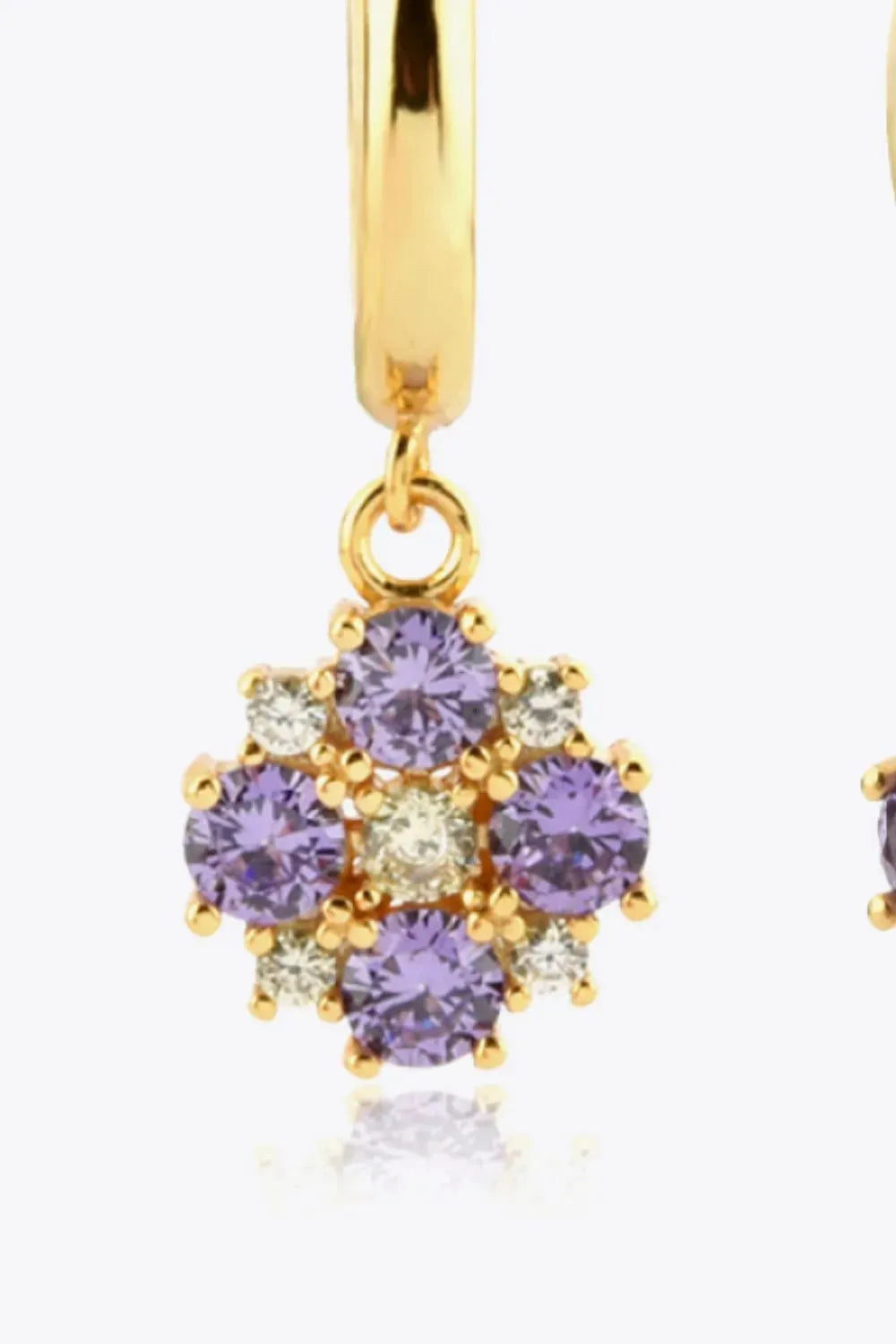 Inlaid Zircon 925 Sterling Silver Drop Earrings Earrings - Tophatter Daily Deals