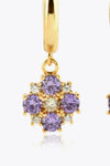 Inlaid Zircon 925 Sterling Silver Drop Earrings Earrings - Tophatter Daily Deals