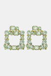 Geometrical Shape Zinc Alloy Dangle Earrings Light Green One Size Earrings - Tophatter Daily Deals