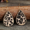 Zircon PU Leopard Teardrop Earrings Earrings - Tophatter Daily Deals