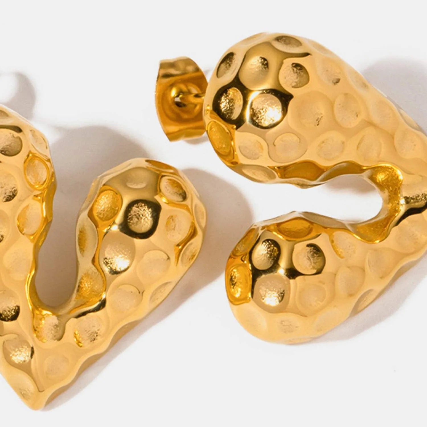 Heart Shape Stainless Steel Stud Earrings Earrings - Tophatter Daily Deals