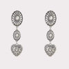 Artificial Turquoise Heart Dangle Earrings Style C One Size Earrings - Tophatter Daily Deals