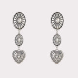 Artificial Turquoise Heart Dangle Earrings Style C One Size Earrings - Tophatter Daily Deals