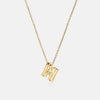 Stainless Steel Letter Pendant Necklace Gold M One Size Necklaces - Tophatter Daily Deals