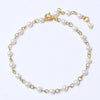 925 Sterling Silver Pearl Bracelet Gold One Size Bracelets - Tophatter Daily Deals
