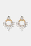 Rhinestone Copper Dangle Earrings Transparent One Size Earrings - Tophatter Daily Deals