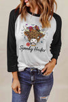 Round Neck Raglan Sleeve Halloween Theme T-Shirt - Tophatter Deals