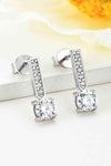 Moissanite and Zircon 925 Sterling Silver Drop Earrings Moissanite - Tophatter Daily Deals