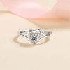 Moissanite Heart 925 Sterling Silver Ring Moissanite - Tophatter Daily Deals