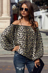 Off-Shoulder Balloon Sleeve Top Blouses - Tophatter Daily Deals