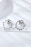 Moissanite Platinum-Plated Earrings Moissanite - Tophatter Daily Deals