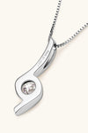 1 Carat Moissanite 925 Sterling Silver Necklace Moissanite - Tophatter Daily Deals