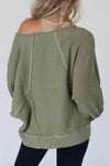 Seam-Detail Long Sleeve Blouse Blouses - Tophatter Daily Deals