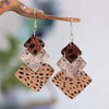 Alloy Drop Earrings Burnt Umber One Size Earrings - Tophatter Daily Deals