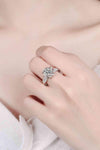 1 Carat Moissanite 925 Sterling Silver Ring Moissanite - Tophatter Daily Deals