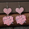 Heart Shape Wooden Earrings Earrings - Tophatter Daily Deals