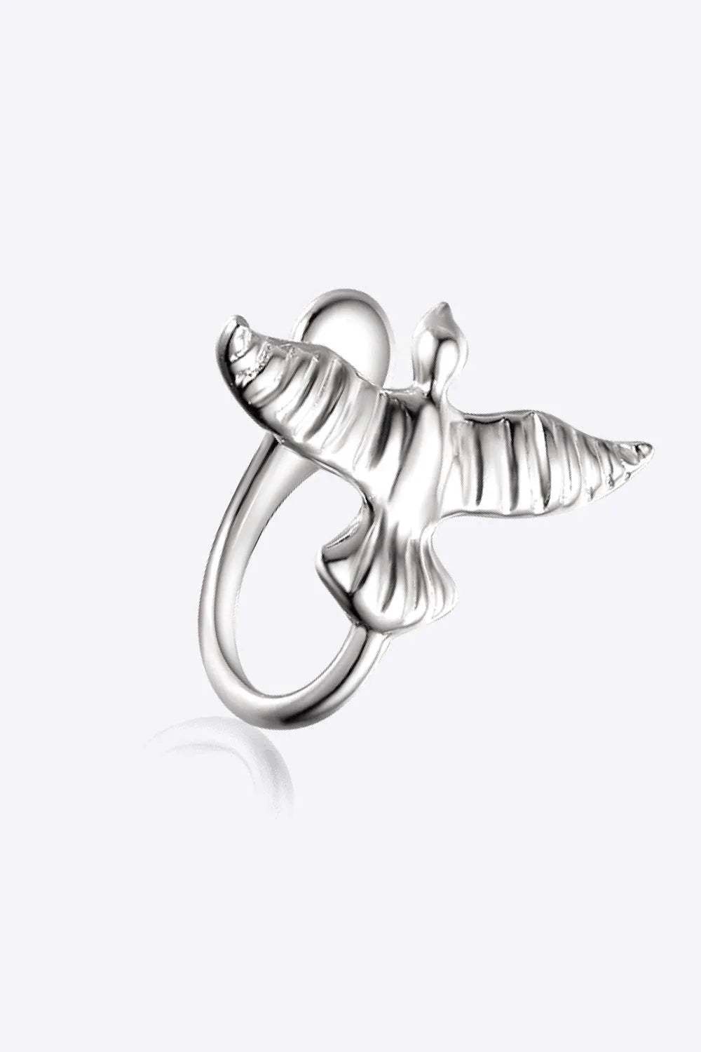 Bird-Shaped 925 Sterling Silver Single Cuff Earring Earrings - Tophatter Daily Deals