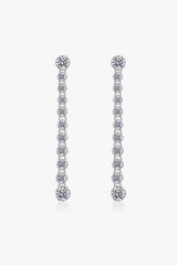 Adored 1.18 Carat Moissanite Long Earrings Moissanite - Tophatter Daily Deals
