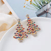 Rhinestone Alloy Christmas Tree Earrings Earrings - Tophatter Daily Deals