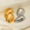 Stainless Steel Teardrop Stud Earrings Earrings - Tophatter Daily Deals