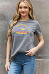 Simply Love Full Size JOSHUA TREE Graphic Cotton Tee Charcoal Women's T-Shirts - Tophatter Daily Deals