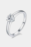 Moissanite 925 Sterling Silver Solitaire Ring Pear Moissanite - Tophatter Daily Deals