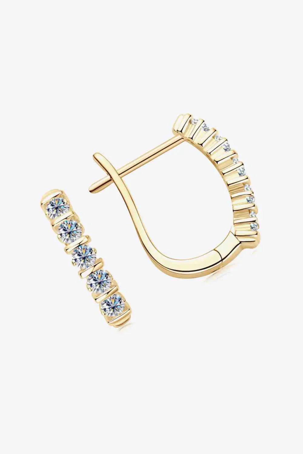 Moissanite 925 Sterling Silver Earrings Moissanite - Tophatter Daily Deals