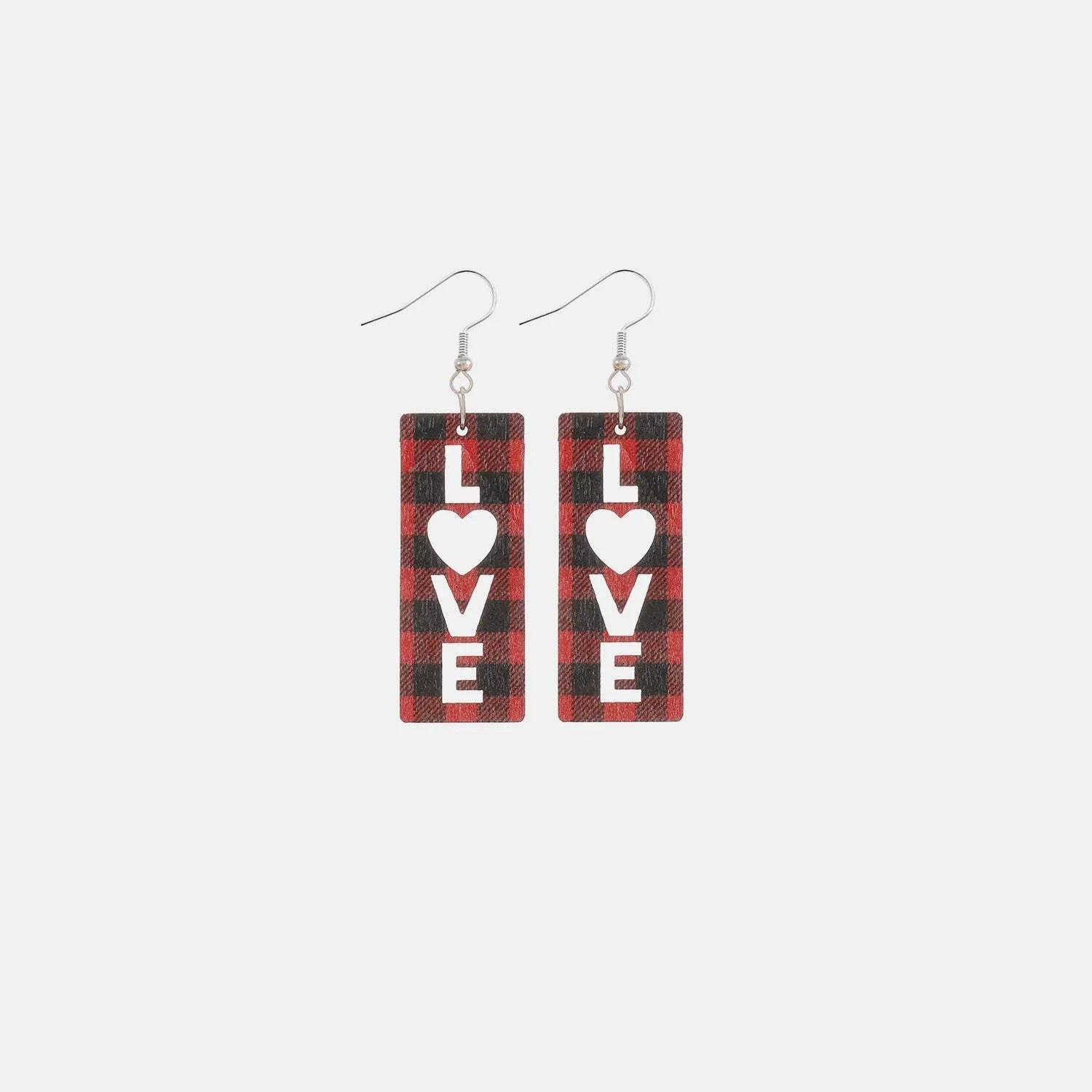 Wooden Cutout Dangle Earrings Style B One Size Earrings - Tophatter Daily Deals