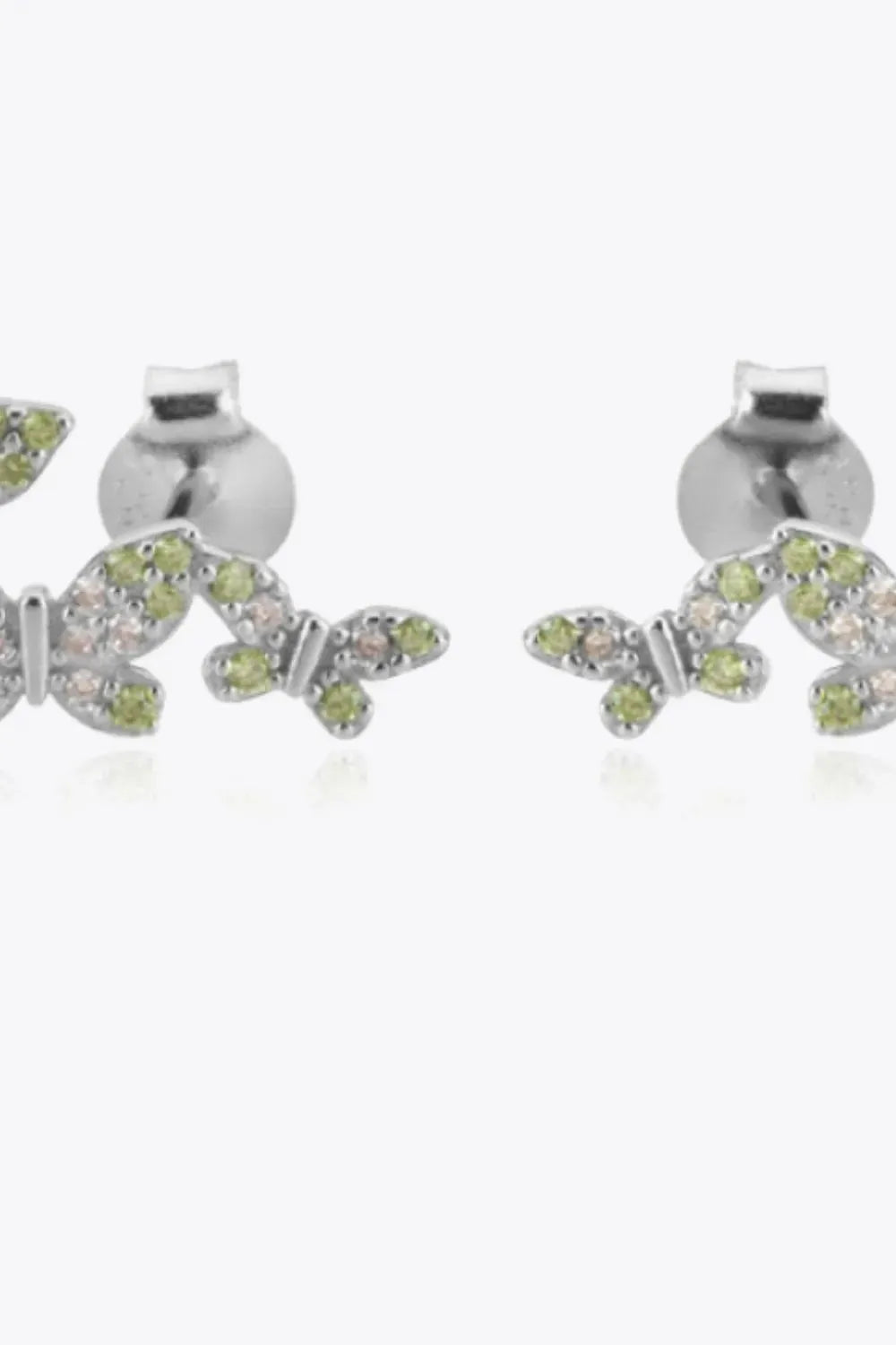 Zircon Butterfly 925 Sterling Silver Earrings Earrings - Tophatter Daily Deals