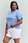 HOPELY Cater 2 You Swiss Dot Reverse Stitch Short Sleeve Top Blouses - Tophatter Daily Deals