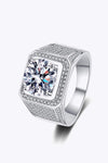 Bring It Home 925 Sterling Silver Moissanite Ring Moissanite - Tophatter Daily Deals