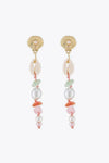 Synthetic Pearl Shell Drop Earrings Shell One Size Earrings - Tophatter Daily Deals