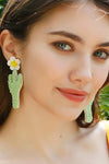 Floral Bead Dangle Earrings Earrings - Tophatter Daily Deals