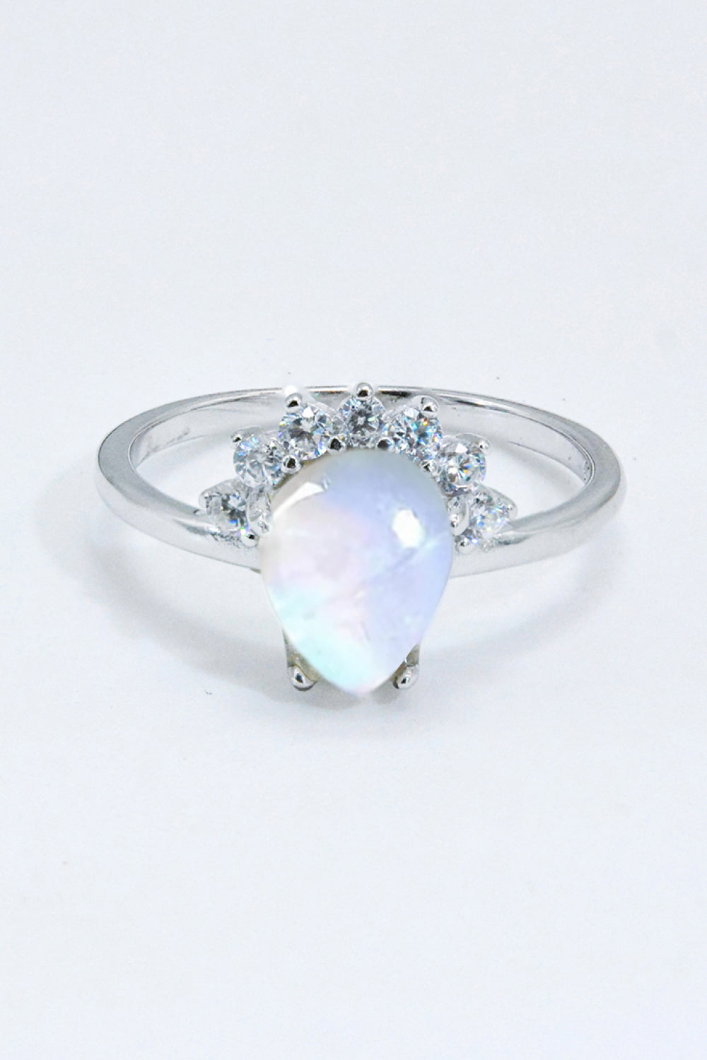 925 Sterling Silver Moonstone Ring Moonstone Moonstone - Tophatter Daily Deals