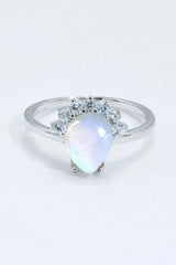 925 Sterling Silver Moonstone Ring Moonstone Moonstone - Tophatter Daily Deals