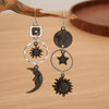 Star, Sun, and Moon Earrings Copper One Size Earrings - Tophatter Daily Deals