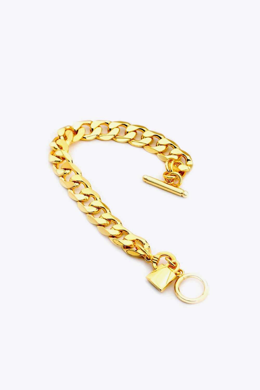 Lock Charm Toggle Clasp Bracelet Bracelets - Tophatter Daily Deals