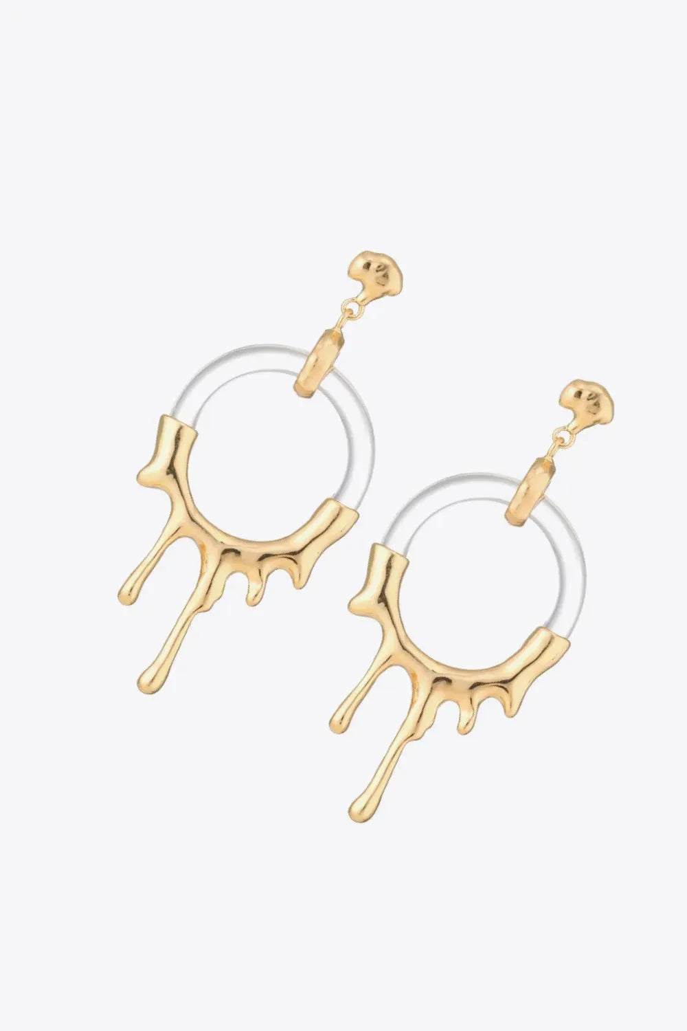 Zinc Alloy and Resin Drop Earrings Earrings - Tophatter Daily Deals