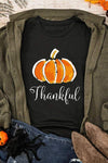 THANKFUL Round Neck Short Sleeve T-Shirt Women's T-Shirts - Tophatter Daily Deals