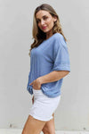 HOPELY Cater 2 You Swiss Dot Reverse Stitch Short Sleeve Top Blouses - Tophatter Daily Deals